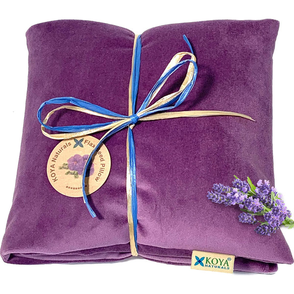 Almohada Térmica De Lino Con Lavanda Alivia Dolor Muscular Y Estrés