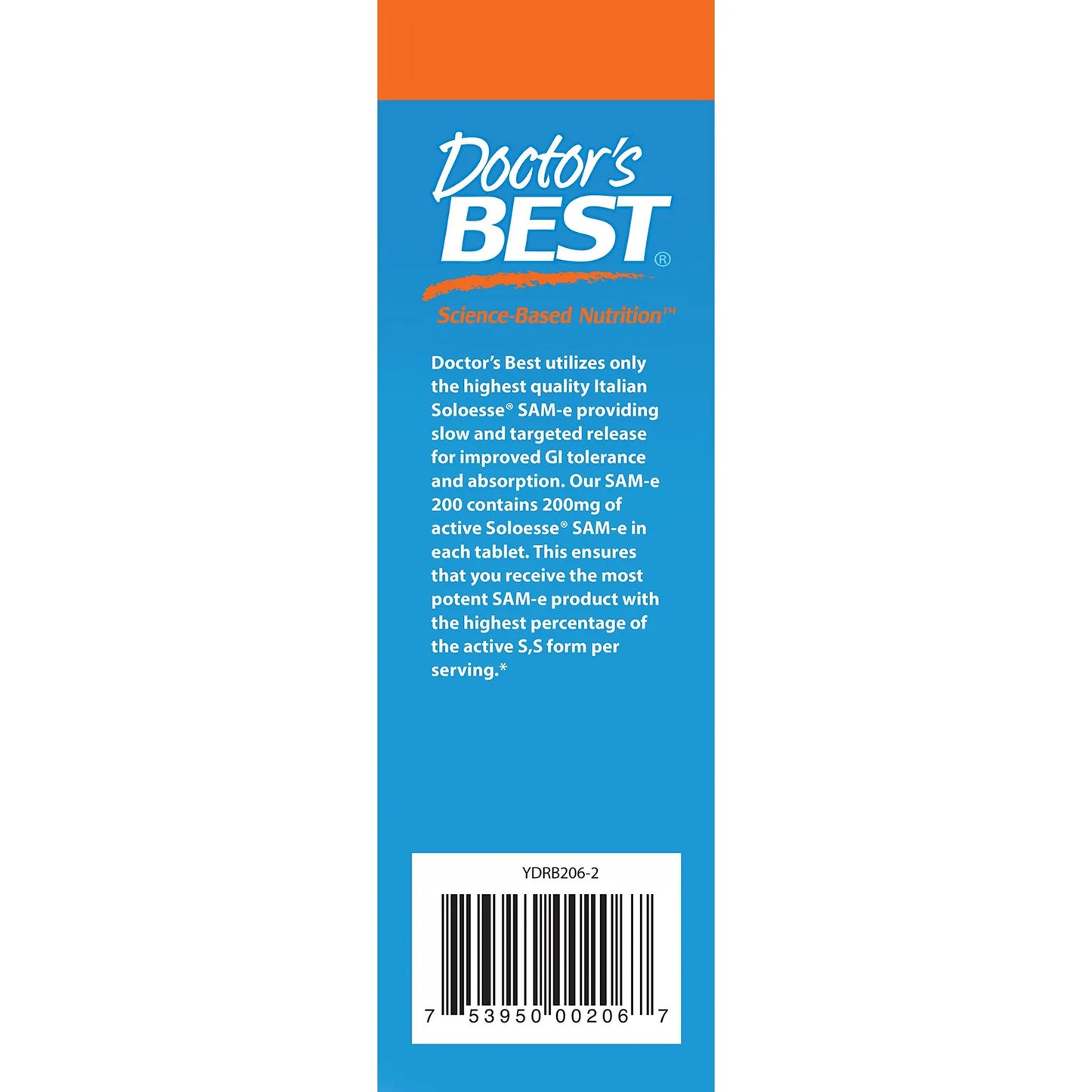 Doctors Best SAMe Suplemento Para Estado De Animo Articulaciones E Higado 60 Capsulas