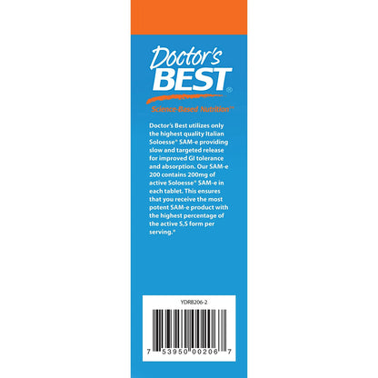 Doctors Best SAMe Suplemento Para Estado De Animo Articulaciones E Higado 60 Capsulas