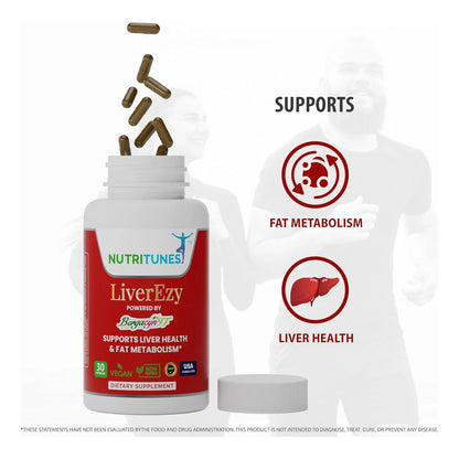 Bergacyn FF Suplemento Hepático Vegano 30 Cápsulas Metabolismo Grasas