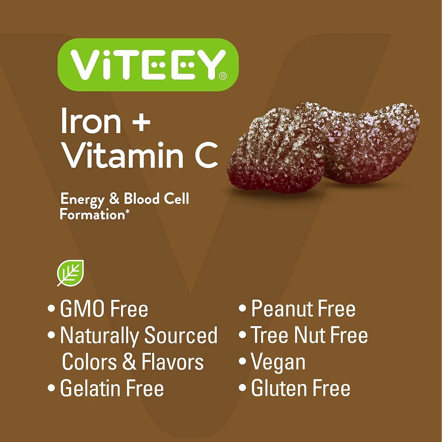 Gomitas De Hierro 20 Mg Con Vitamina C 26 Mg Para Energia Y Salud