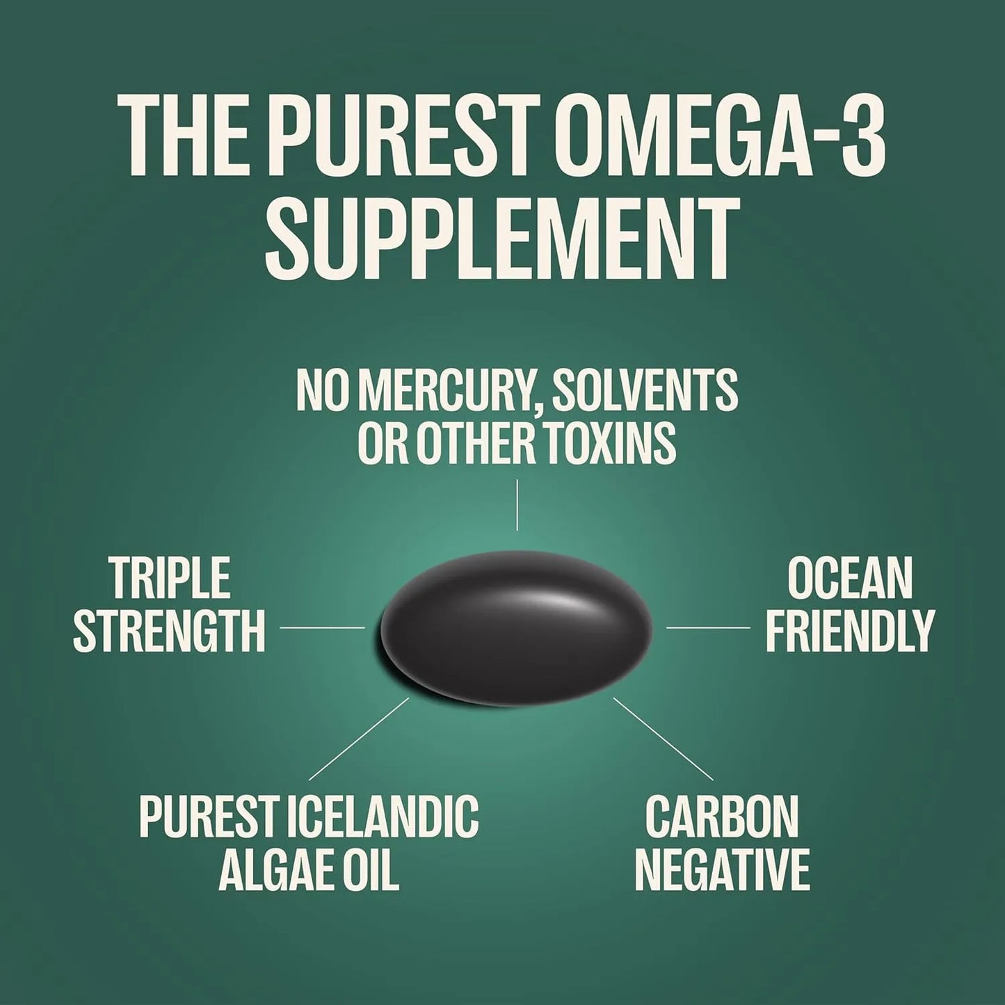 Aceite De Algas Omega 3 Dha Epa 60 Cápsulas Triple Potencia Orlo DHA Vegano