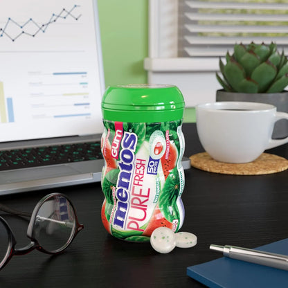 Goma De Mascar Mentos Pure Fresh Xilitol Sabor Sandia 300g 6 Botellas Sin Azucar