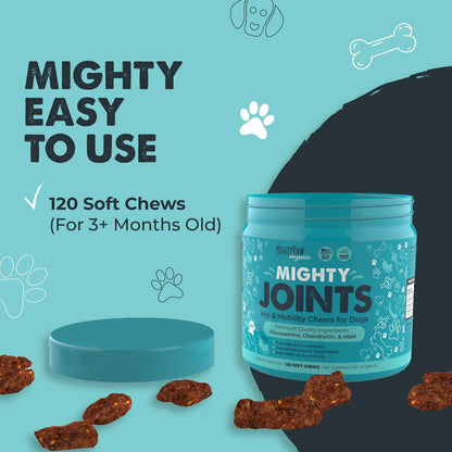 Suplemento Articular Para Perros Con Glucosamina Sabor Tocino Mejora Movilidad