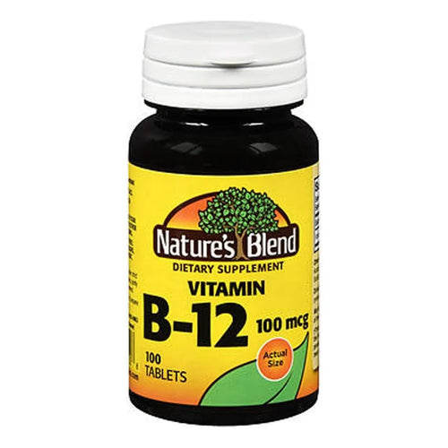 Vitamina B12 Tabletas 100 Mcg NatureS Blend Paquete Doble 200 Tab Energía Y Vitalidad