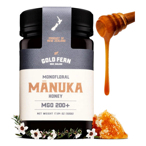 Miel De Manuka Cruda De Nueva Zelanda 500g Mgo 200 Pura Natural Sin Pasteurizar