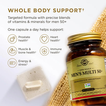 Multivitaminico One Daily Multi 50 Plus Para Hombres Soporte Integral Corazon Huesos Prostata