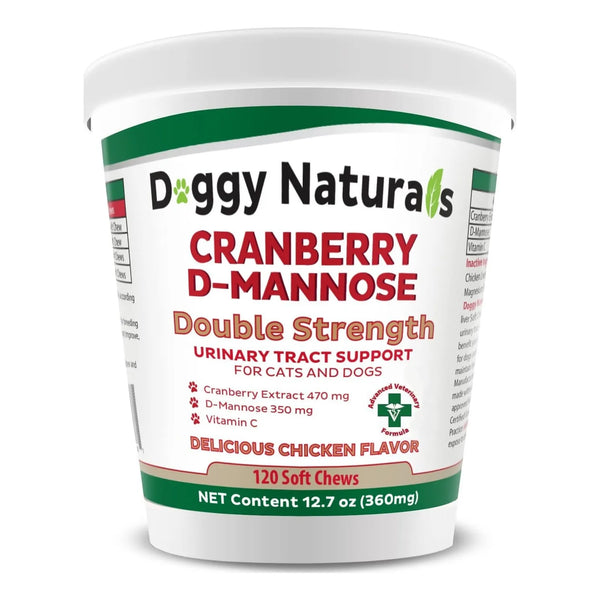 Arándano D Manosa Masticable Para Perros Y Gatos Salud Urinaria 11.4 Onzas