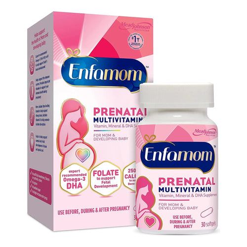 Suplemento Prenatal Enfamom Con Omega 3 DHA Y Calcio Para Embarazo Y Lactancia