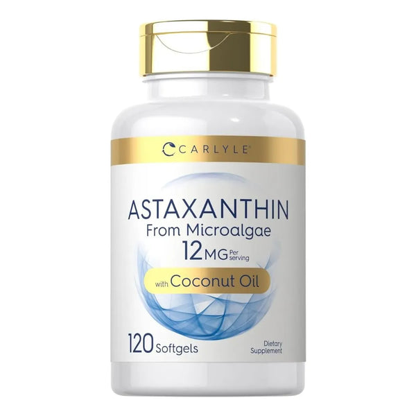 Carlyle Astaxanthin 12mg 120 Softgels Suplemento Antioxidante Natural - Imagen 1