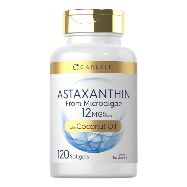 Carlyle Astaxanthin 12mg 120 Softgels Suplemento Antioxidante Natural - Imagen 1