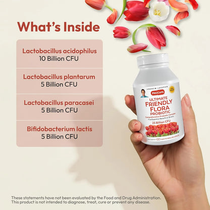 Probioticos Flora Avanzados 120 Capsulas 25 Mil Millones Ufc Soporte Digestivo E Inmunologico