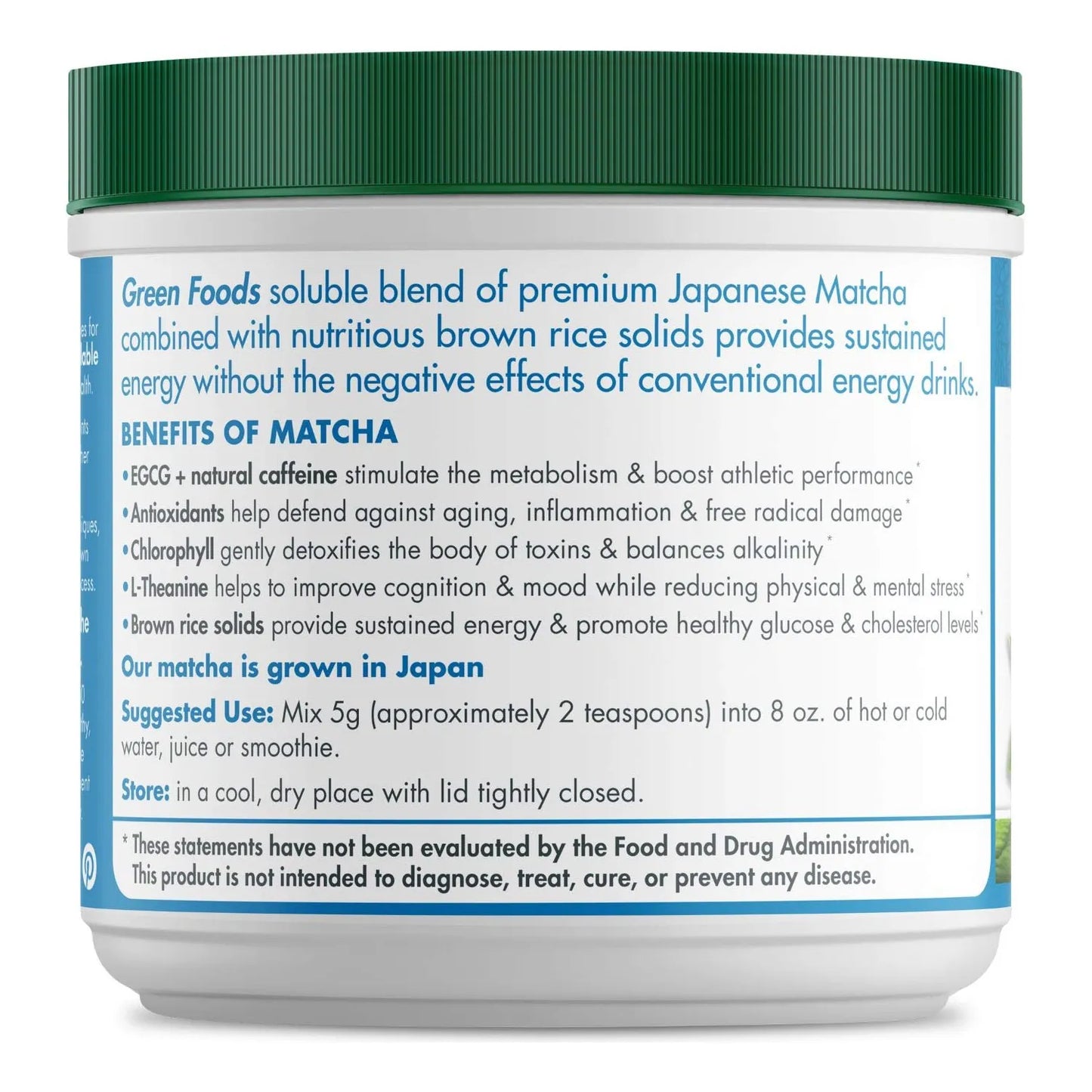 Té Verde Matcha Orgánico En Polvo 100G Sabor Intenso Antioxidante Importado