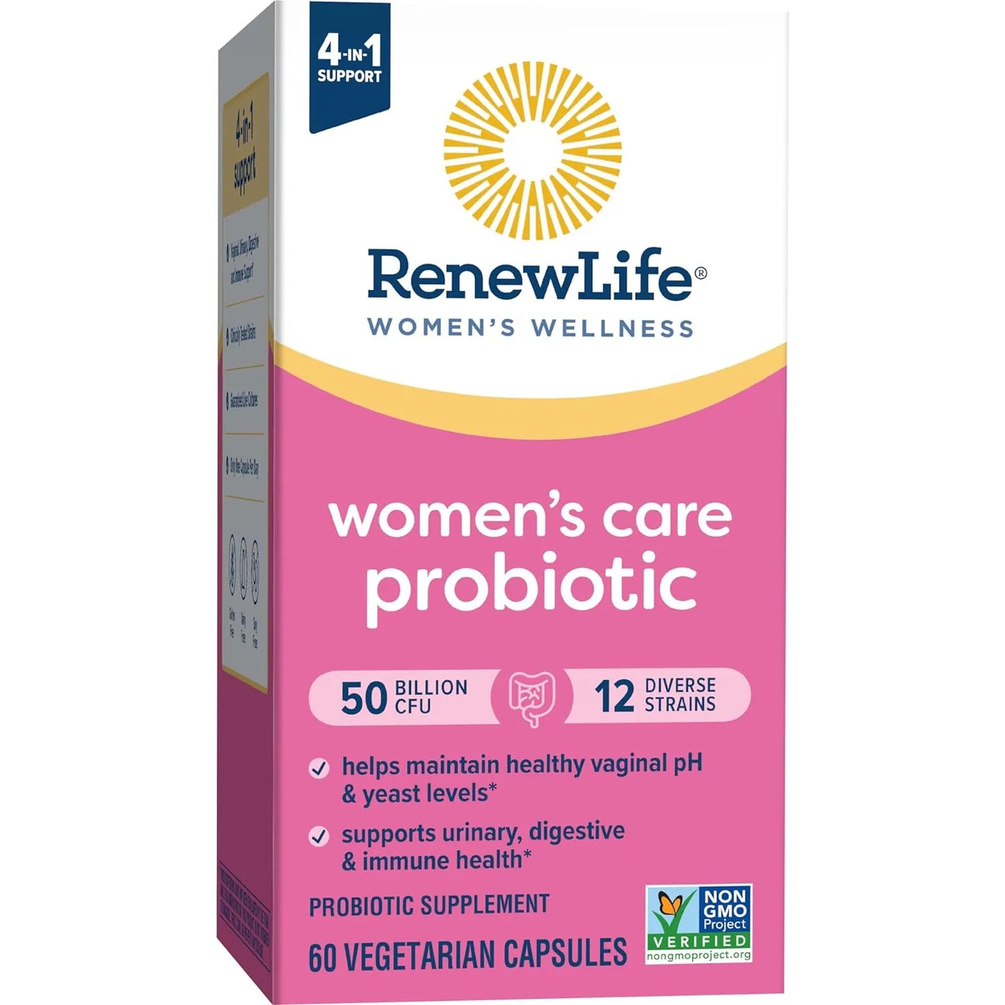 Probióticos Para Mujeres Renew Life 60 Cápsulas Salud Vaginal Digestiva E Inmune