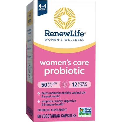 Probióticos Para Mujeres Renew Life 60 Cápsulas Salud Vaginal Digestiva E Inmune