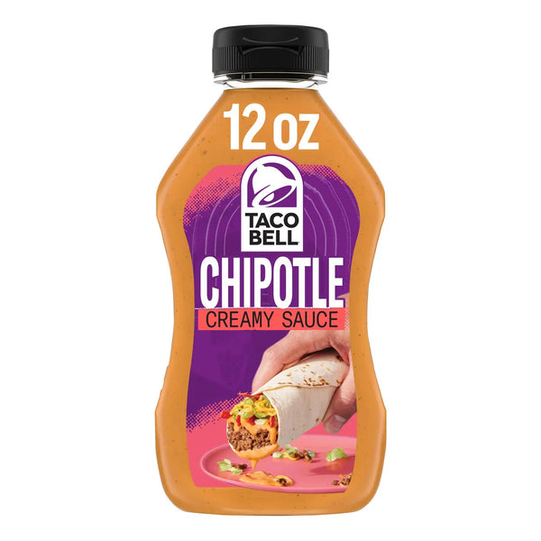 Salsa Cremosa De Chipotle Taco Bell 355 Ml Botella Sabor Auténtico Y Cremoso