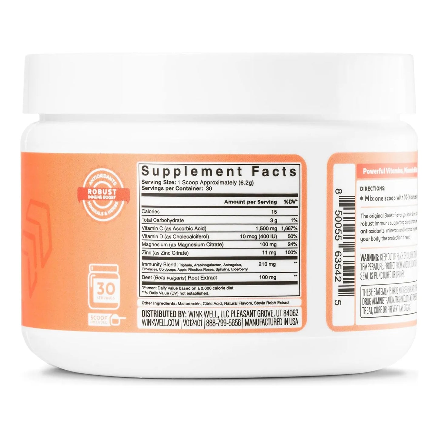 Bebida Energética En Polvo Vitamina C Refuerzo Inmunológico Sabor A Bayas