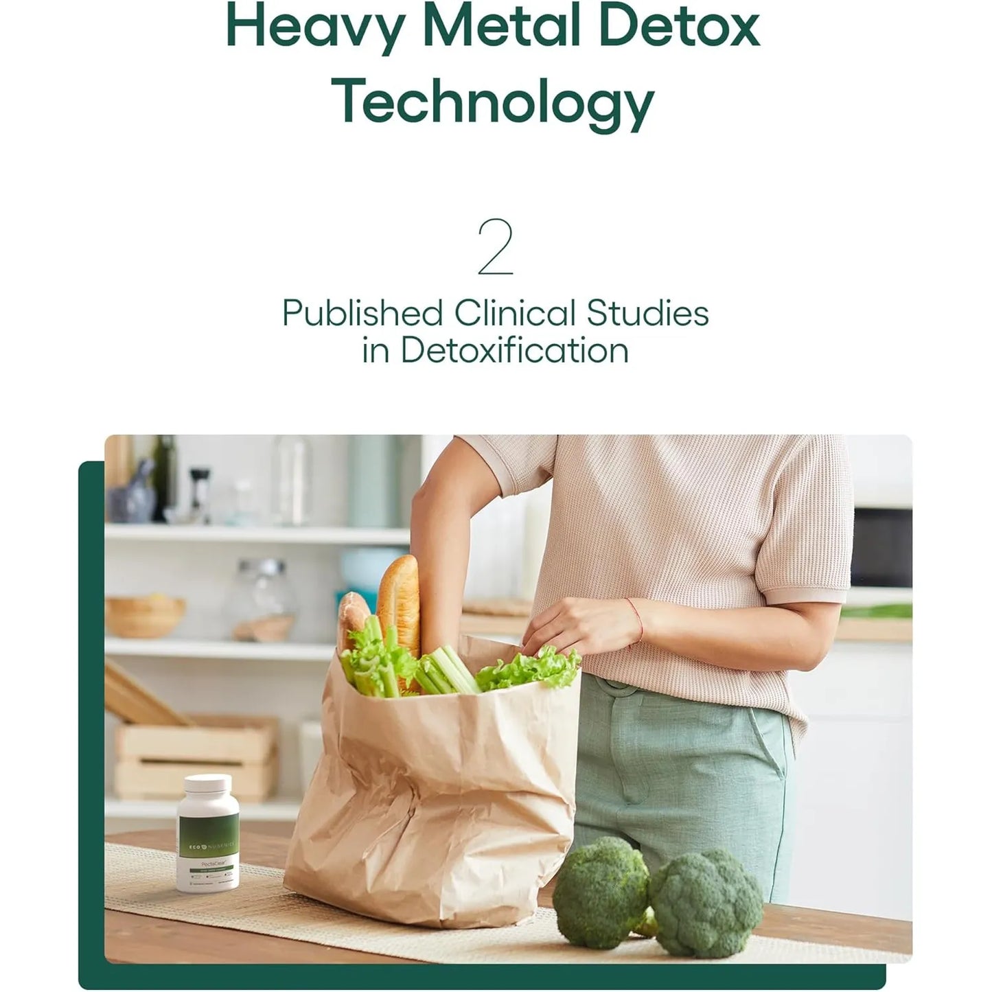PectaClear Suplemento Desintoxicante Con Pectina Citrica Y Alginato 60 Capsulas