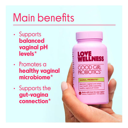 Good Girl Probióticos Suplemento Salud Vaginal Equilibrio pH Flora Urinario