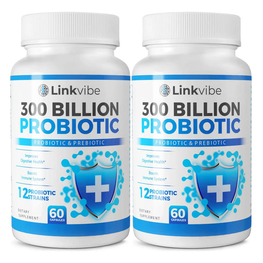 Probiótico 300 Mil Millones UFC 12 Cepas Con Prebióticos Orgánicos Para Salud Digestiva E Intestinal
