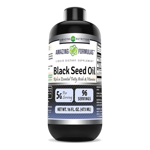 Aceite De Semilla Negra Prensado En Frio 473 Ml Natural Nigella Sativa Sin Omg Sin Gluten