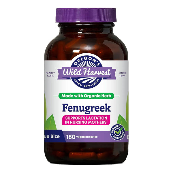 Capsulas Organicas Alholva Oregon 180 Unidades Aumenta Leche Materna