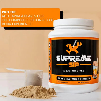 Proteína De Té Negro Boba Sabor Auténtico Whey Grass Fed 27 Oz
