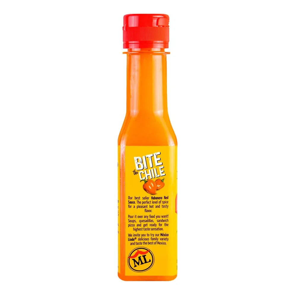 Salsa Picante Habanero Rojo Mexicana 5 Oz Tradicional Sin Azucar