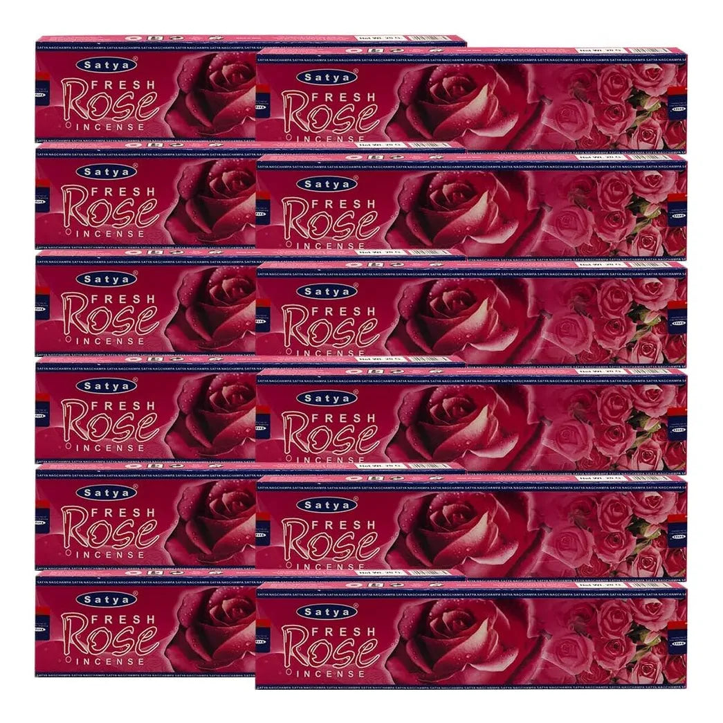 Palitos De Incienso Rosa Fresca Con Soporte Aromas Naturales 180 Varillas