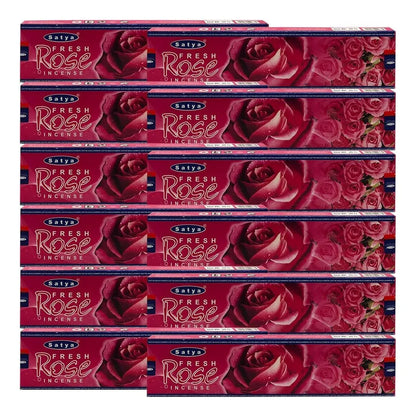 Palitos De Incienso Rosa Fresca Con Soporte Aromas Naturales 180 Varillas
