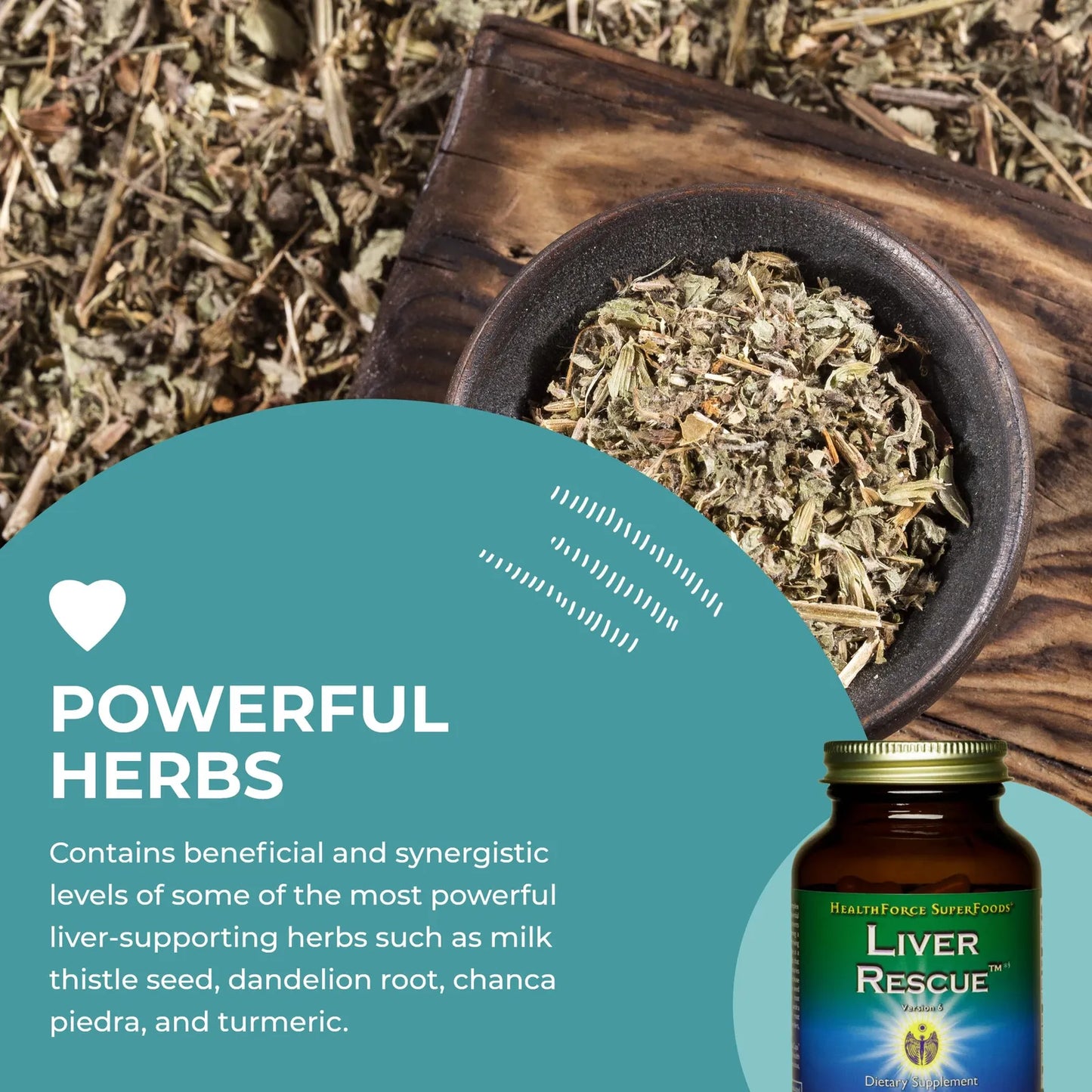 Liver Rescue 120 Capsulas Desintoxicante Hepatico Natural Con Cardo Mariano Y Diente De Leon Vegano Sin Gluten