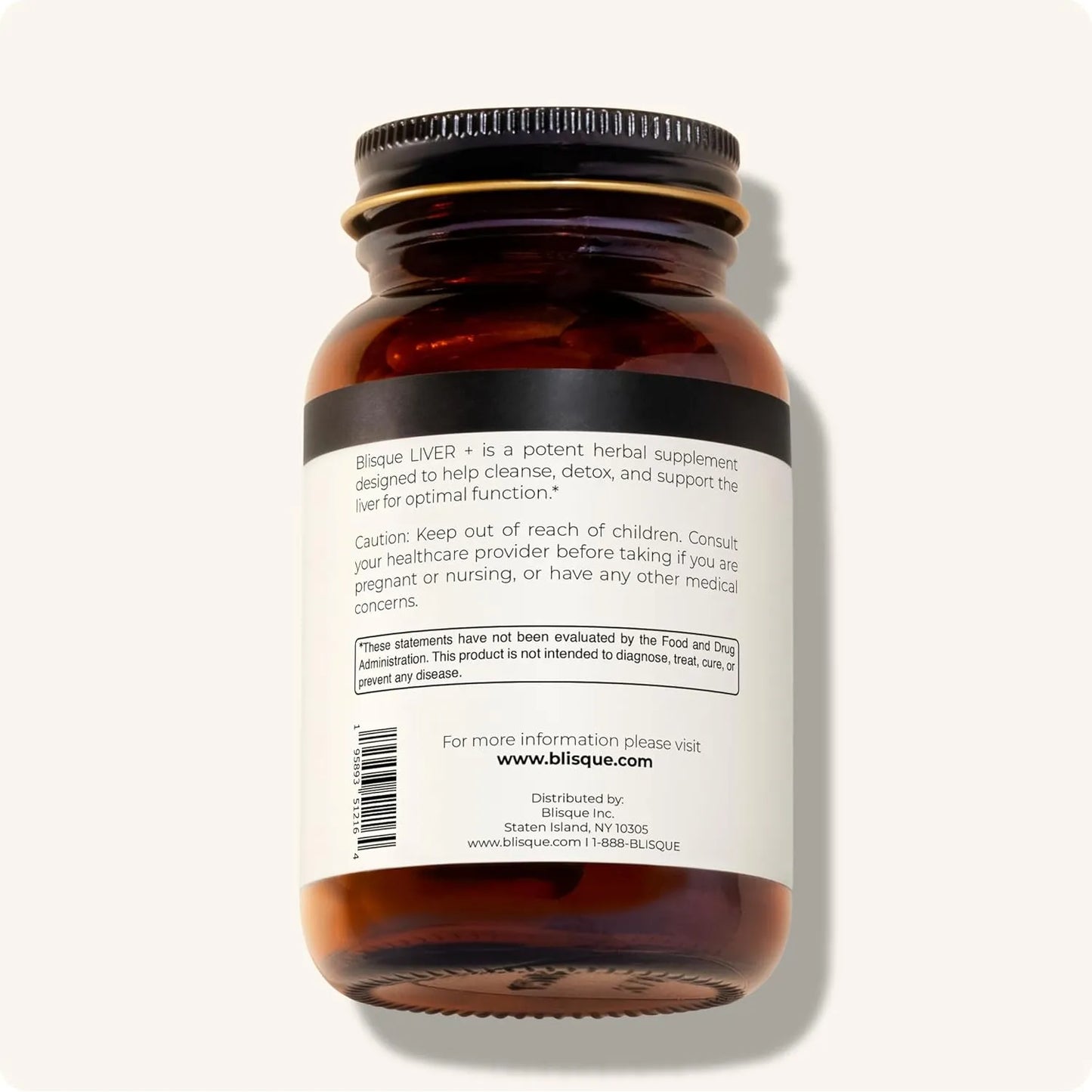 Blisque Suplemento Hepatico Natural Desintoxica Y Repara El Higado 90 Capsulas