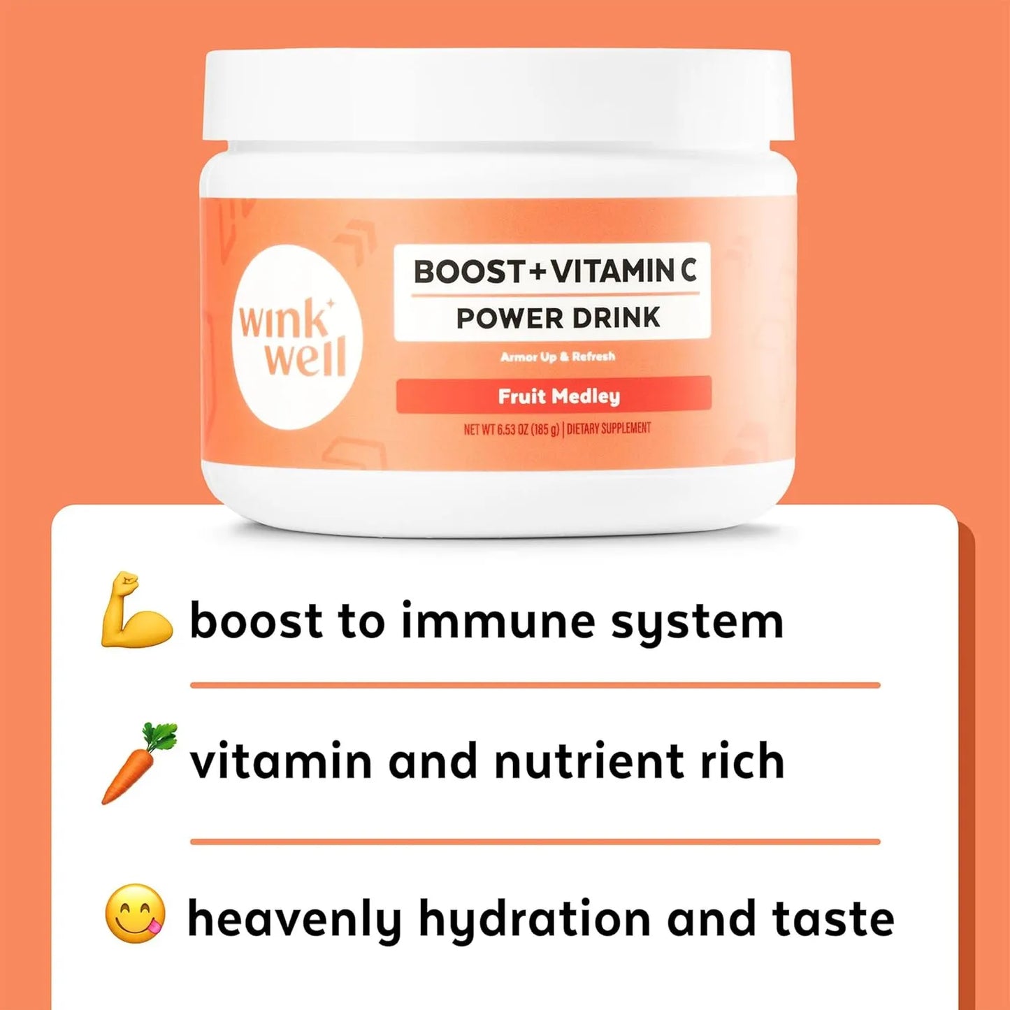 Bebida Energética En Polvo Vitamina C Refuerzo Inmunológico Sabor A Bayas