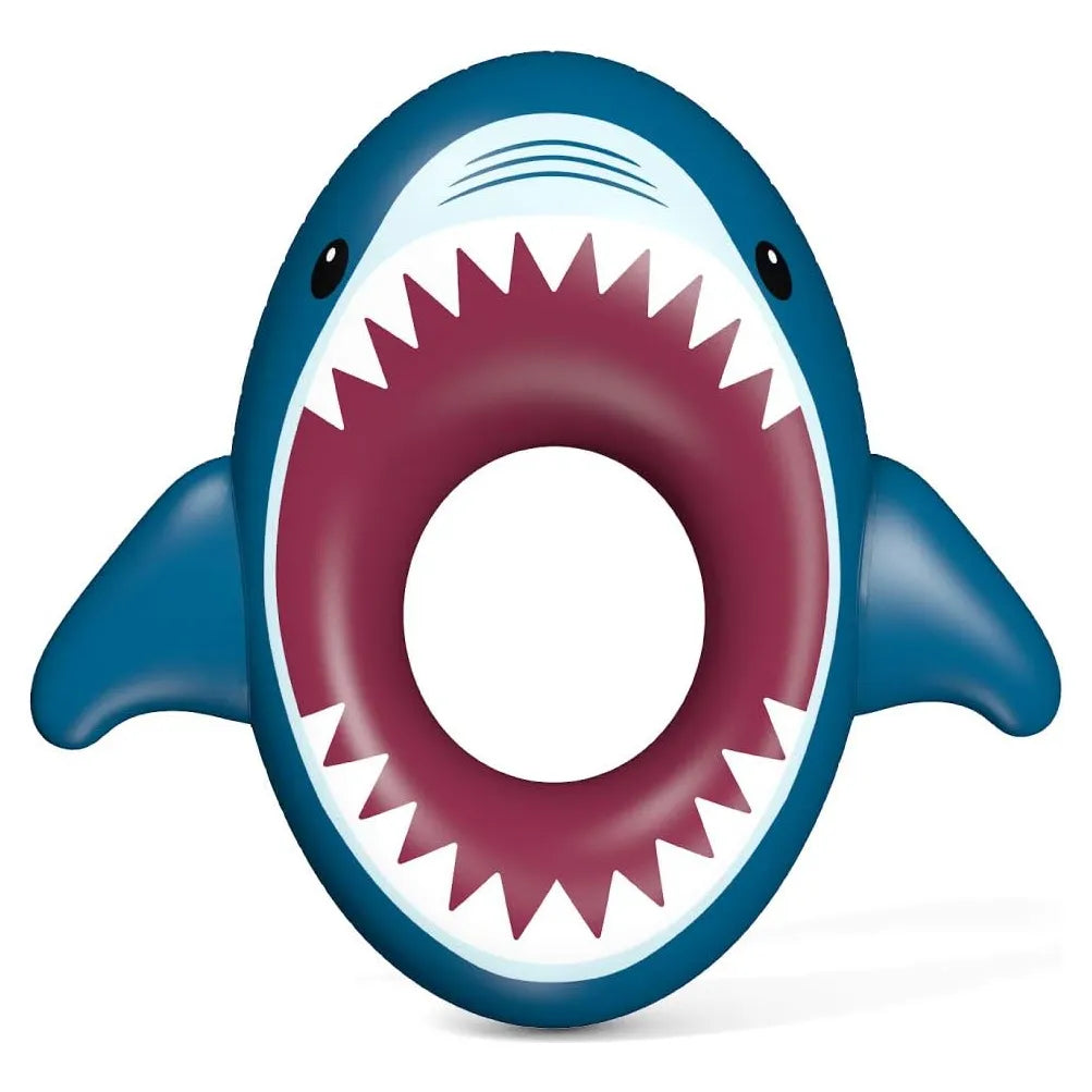 Jasonwell Flotador Inflable De Tiburon Gigante Para Piscina Y Playa Diversion Familiar