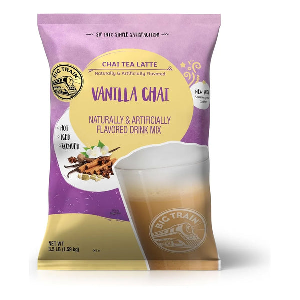Latte Te Chai Big Train Instantaneo Polvo 3.5 Lb Vainilla Sabor Exotico Y Cremoso