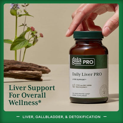 Gaia Herbs Pro Daily Liver Pro Suplemento Hepatico Natural 120 Capsulas
