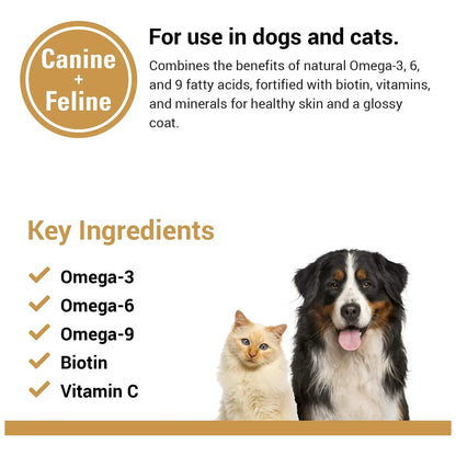 Suplemento Omega 3-6-9 Para Piel Y Pelaje De Gatos Importado Premium