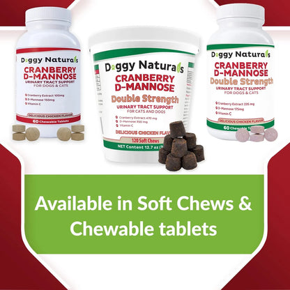 Tabletas Arándano D Manosa Perros Gatos Salud Urinaria Natural