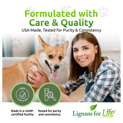 Lino Orgánico 15 Mg 90 Cápsulas Soporte Hormonal Para Personas Y Perros