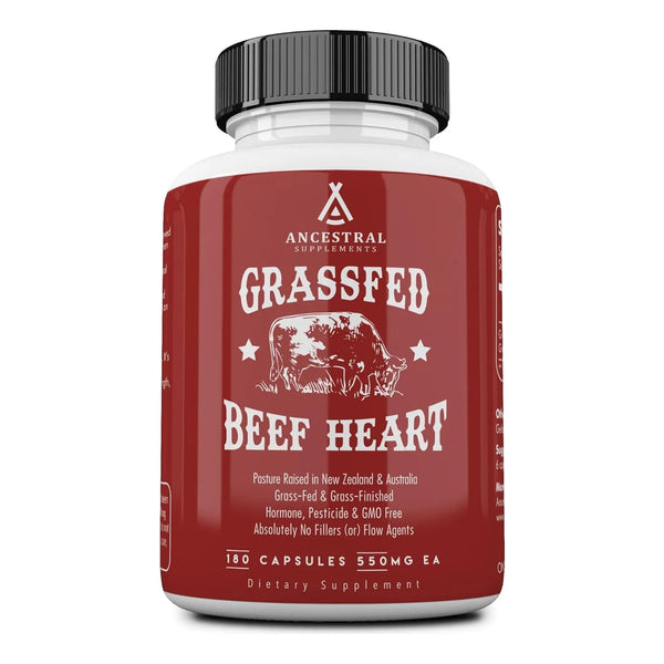 Capsulas Corazon De Res Alimentado Con Pasto Coq10 Salud Cardiaca Y Mitocondrial 180 Caps