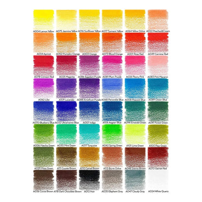 Lápices De Colores Adultos 48 Colores Núcleos Suaves Caja De Lata Arteza