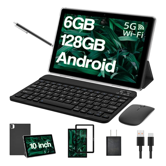 Tablet 10 PuLG 2 en 1 Teclado Mouse Incluido 6GB RAM 128GB Wi-Fi 6