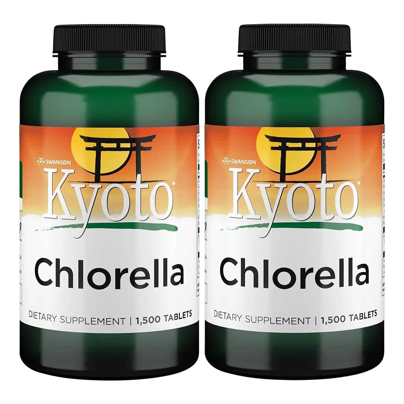 Chlorella Kyoto 194 Mg 1500 Tabletas Paquete Doble Swanson Desintoxicante Natural