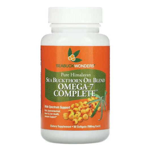 Capsulas Blandas Aceite Espino Amarillo Omega 7 60 Unidades Piel Hidratada Corazon Sano