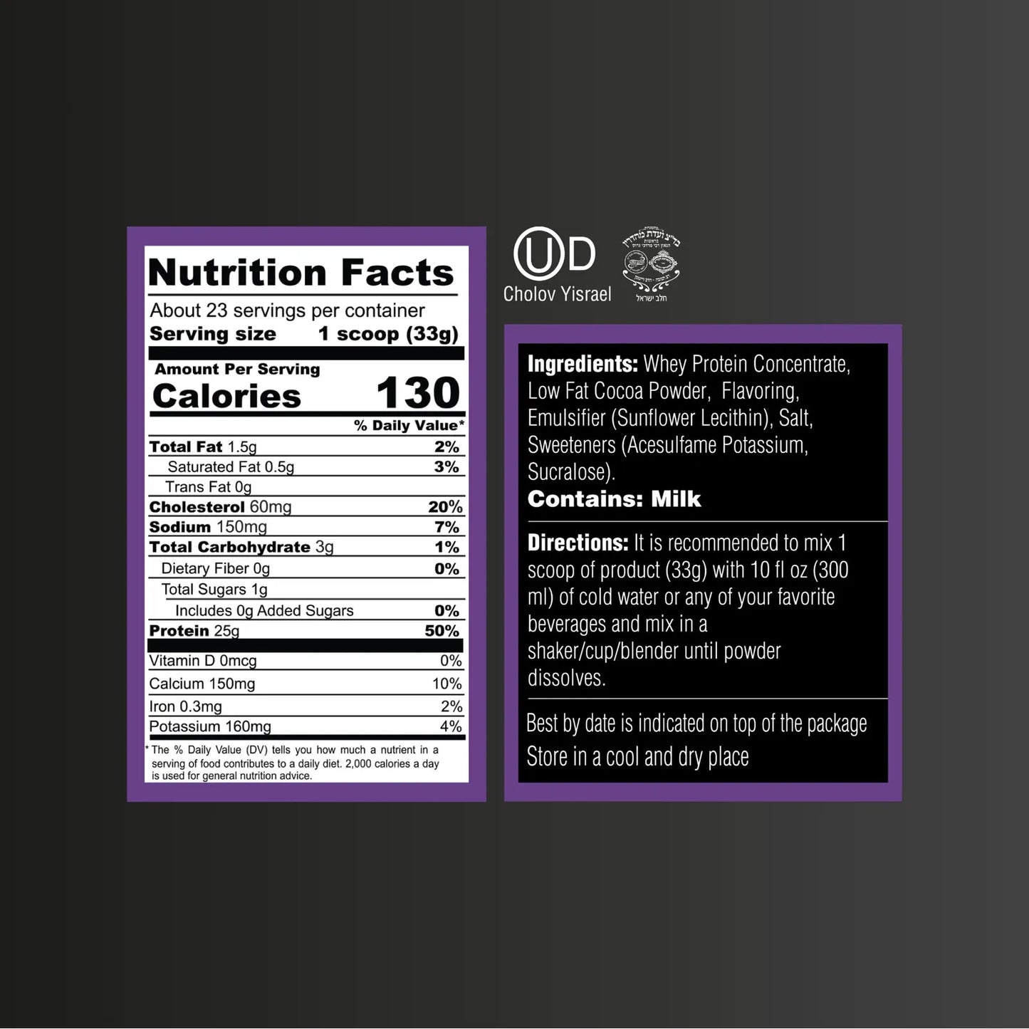 Proteina De Suero En Polvo Sabor Galletas Y Crema Para Musculo Y Recuperacion