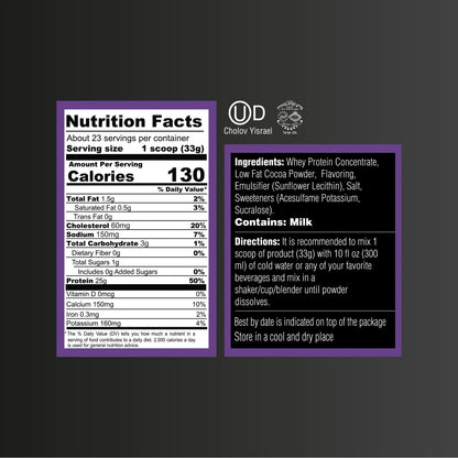Proteina De Suero En Polvo Sabor Galletas Y Crema Para Musculo Y Recuperacion
