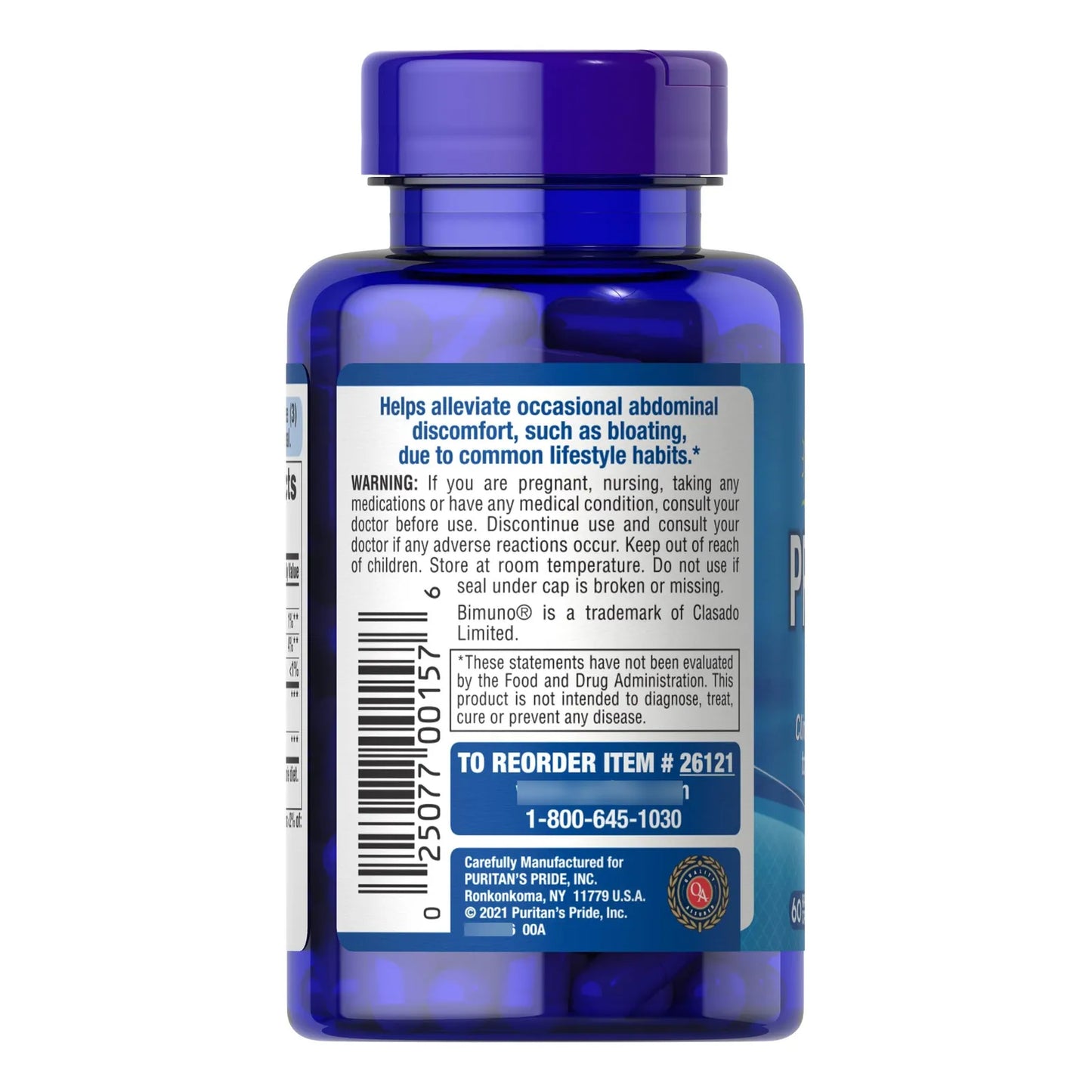 Prebióticos Bimuno Suplemento Digestivo 60 Cápsulas Salud Intestinal