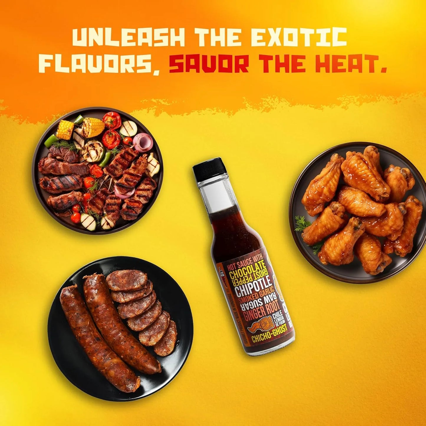 Salsa Picante Chile Lengua De Fuego Mezcla Pimiento Fantasma Importado Estados Unidos
