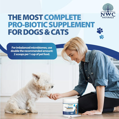 Total-Biotics Probióticos Para Perros Y Gatos Con Prebióticos Salud Intestinal Premium