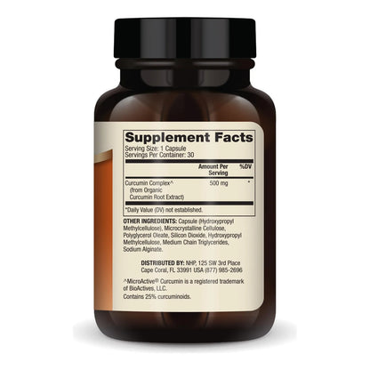 Curcumina Avanzada 500 Mg 30 Cápsulas Extracto Raíz Curcuma Antioxidante